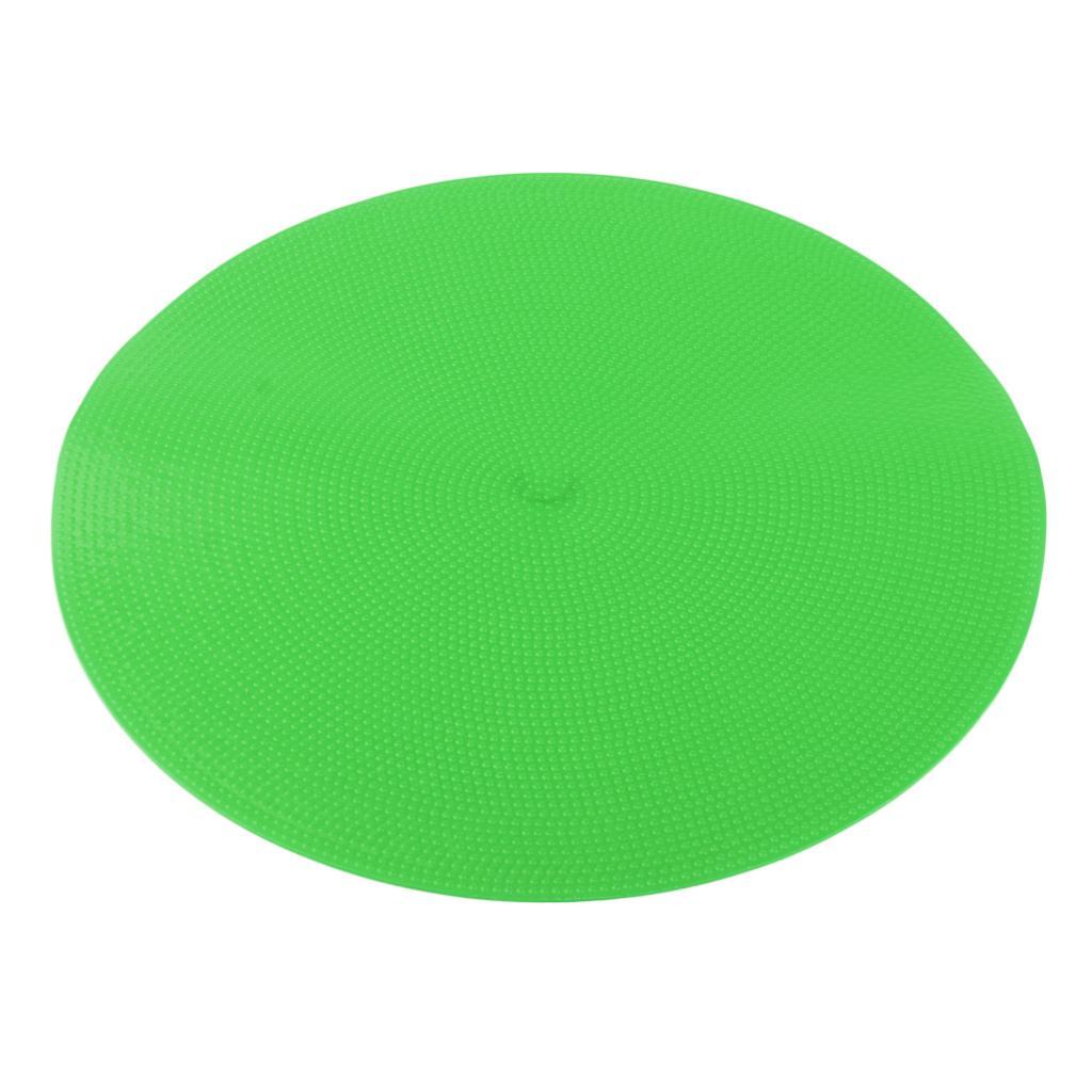 10PCS Green&Yellow Flat Rubber Disc Spot Markers 9 Inch Wear-proof Circles