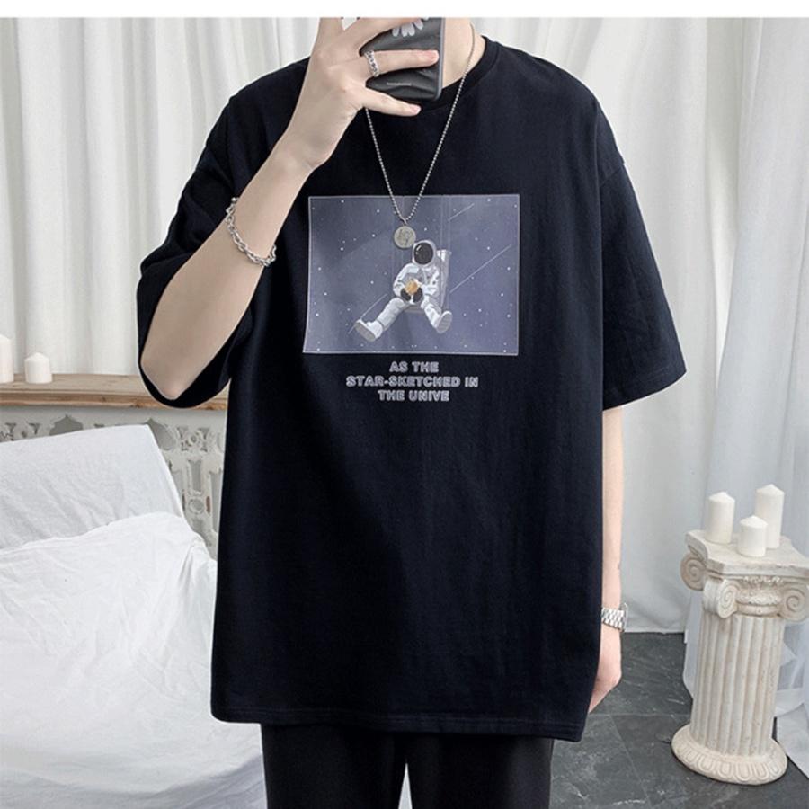 Áo thun Unisex Phong Boutique Phi Hành Gia phông tay lỡ nam nữ form rộng Oversize
