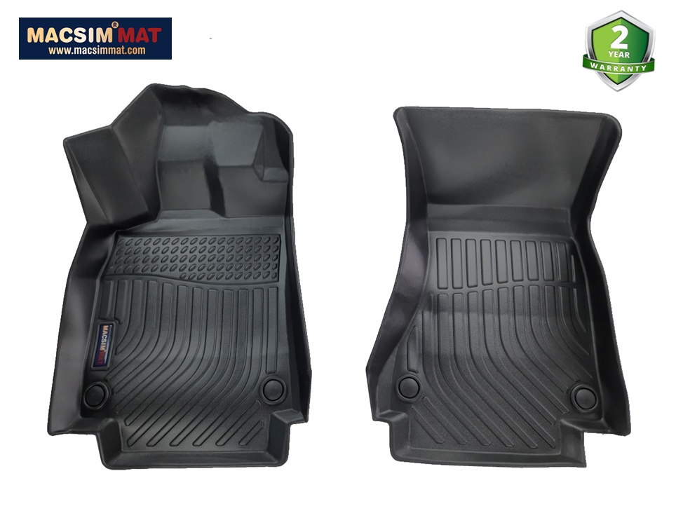 Thảm lót sàn xe ô tô Audi A7 2012-2017 Nhãn hiệu Macsim chất liệu nhựa TPV cao cấp màu đen