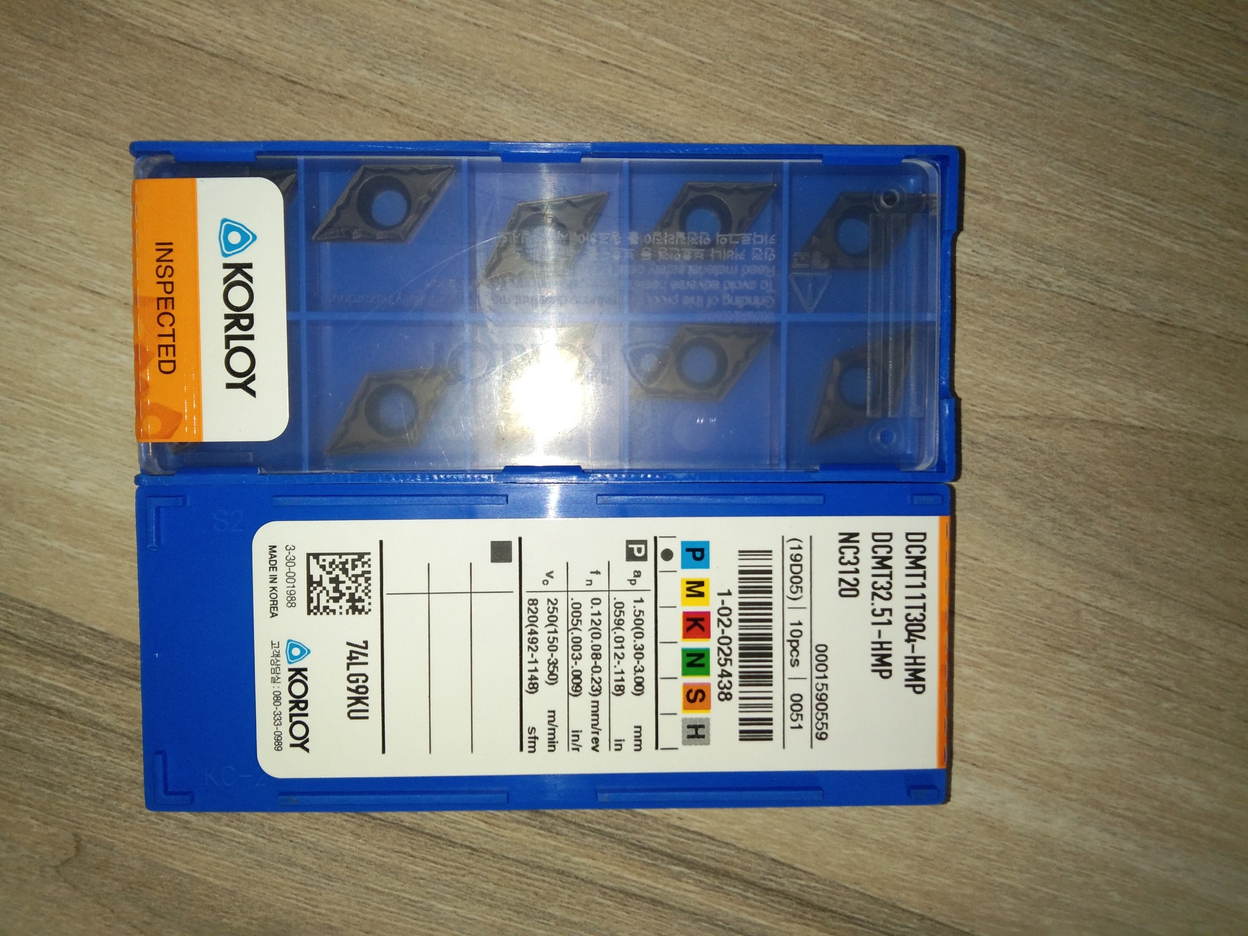Mũi dao hợp kim DCMT11T304-HMP NC3120