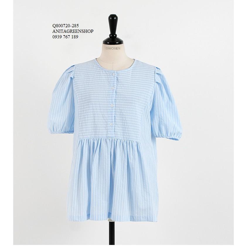 Q800720 ÁO BABYDOLL KẺ SỌC