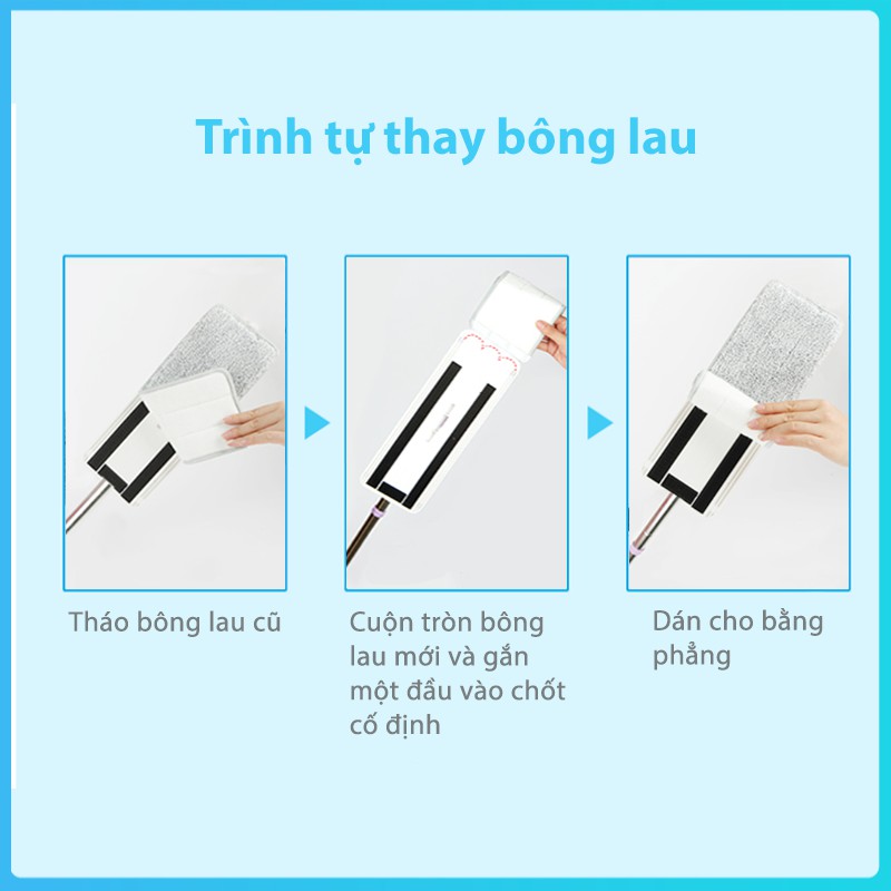 Bông lau cây lau nhà sợi fiber kỳ diệu maxi MyJae