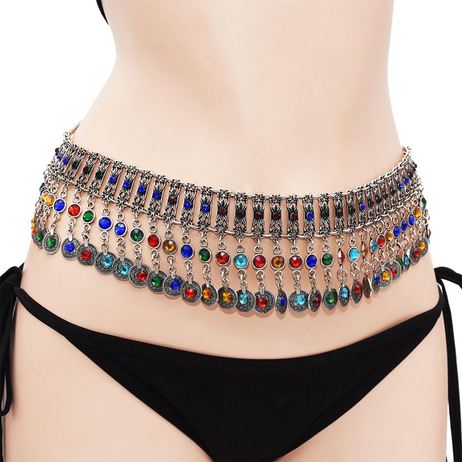 Dangle  Belly Chain Boho Metal Belly Dance Chain Waistband Women