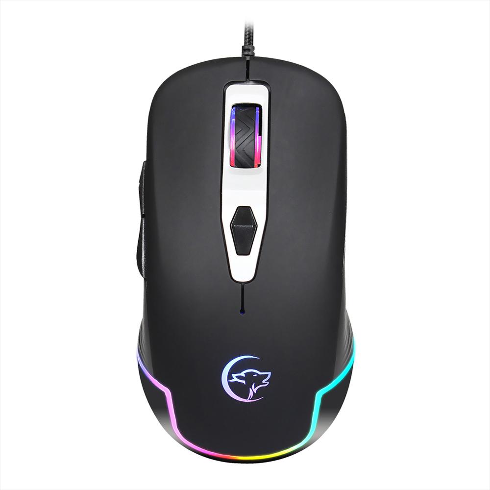 Chuột chơi game có dây YWYT độ nét vĩ mô chuyên nghiệp với tay cầm công thái học RGB