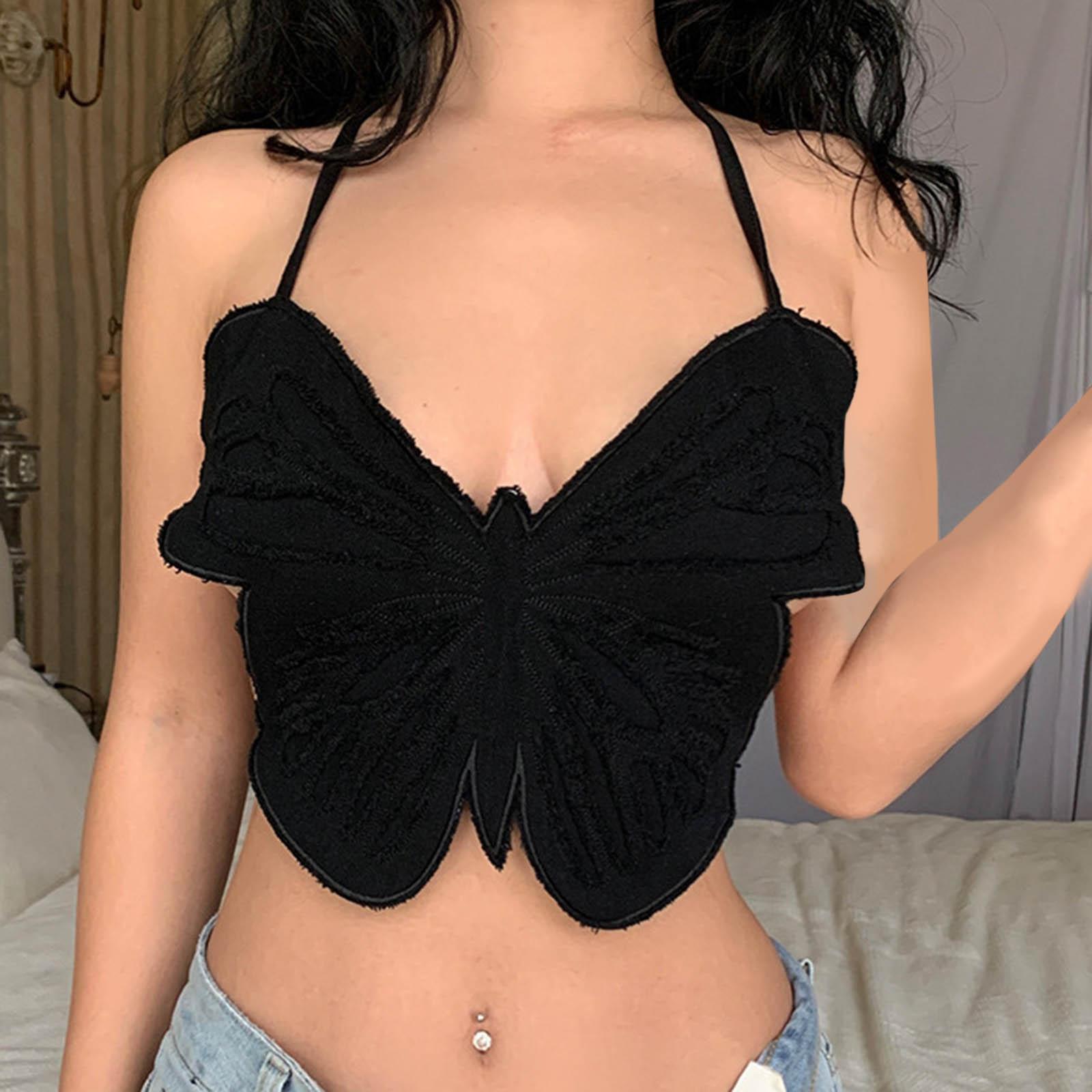Women Crop Top Tank Tops Summer Tee Corset Vest Holiday Party Music Festival