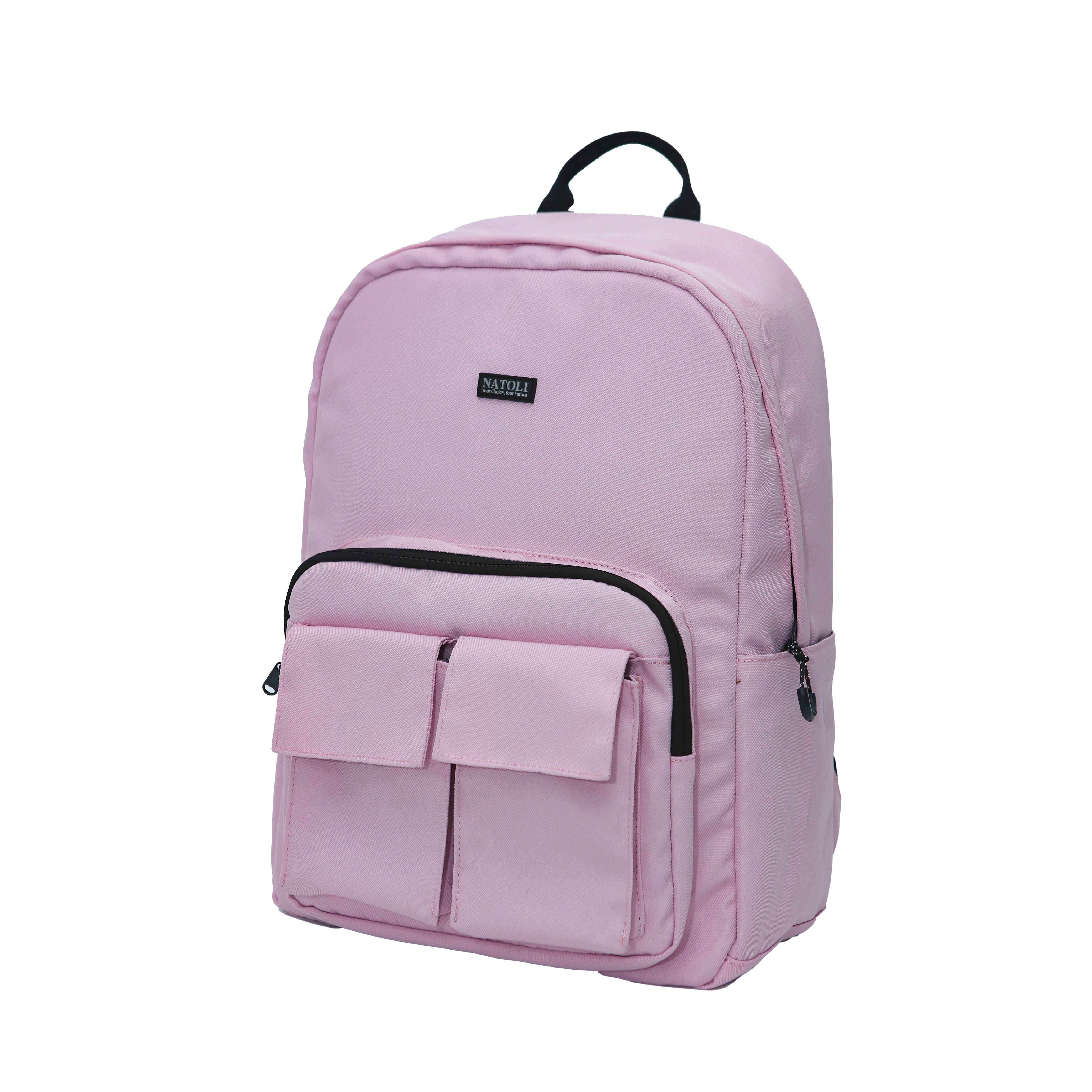 Balo thời trang du lịch unisex Old school Backpack B5 thương hiệu NATOL chất vải canvas nhiều ngăn kháng nước chống sốc cao cấp