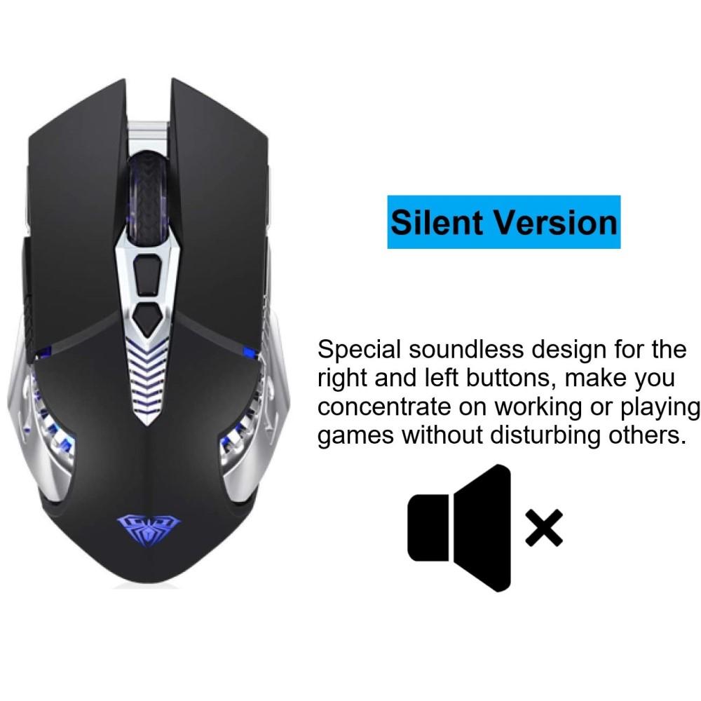 Bluetooth Không Dây Chơi Game Sạc, Nhiều Thiết Bị  chuột LED Game Thủ Dành Cho Máy Tính Xách Tay Máy Tính Mac iPad Máy Tính Bảng