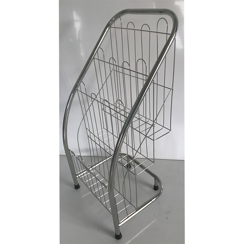 Kệ để tạp chí, báo 3 tầng bằng inox cao cấp
