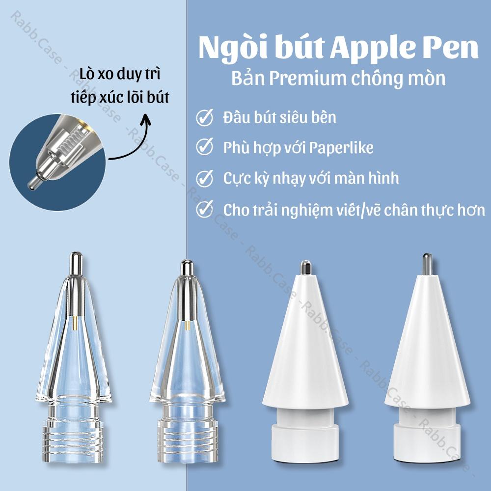 Ngòi bút thay thế cho Apple Pen 1/2 - Ngòi bút kim loại hỗ trợ viết Calligraphy cho Apple Pen - Ngòi kim loại chống mòn dùng trên Paperlike