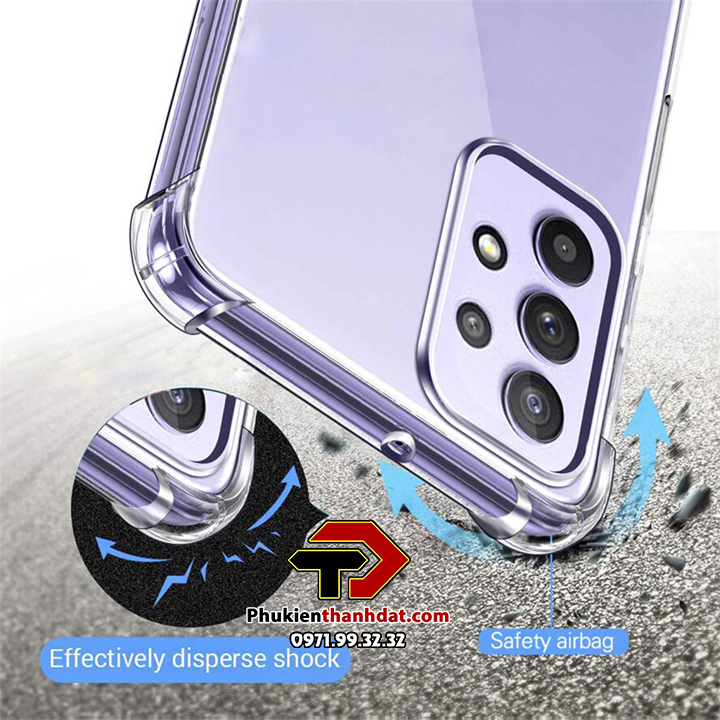 Ốp lưng cho SamSung Galaxy A73 5G trong suốt chống sốc bảo vệ camera sau