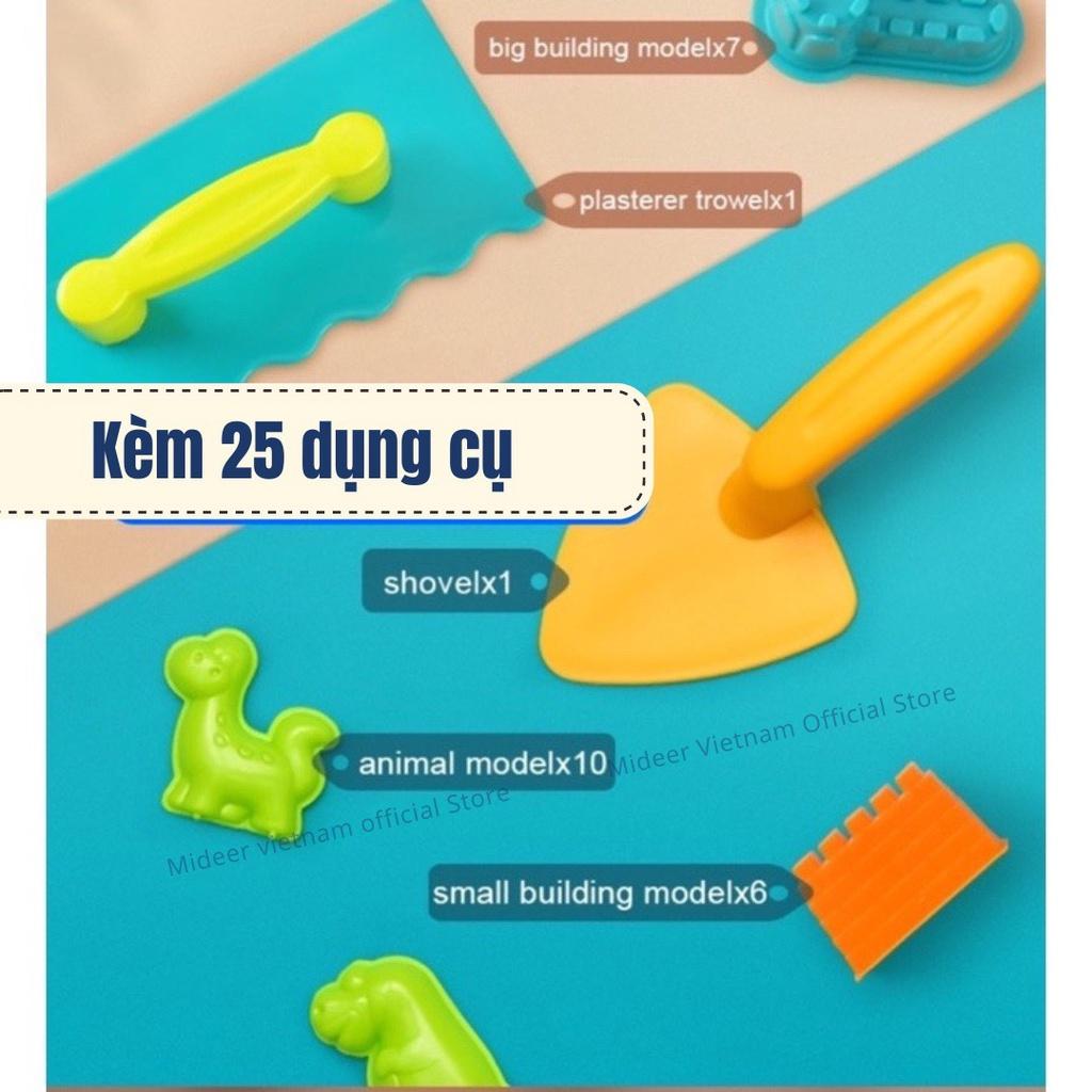 Cát động lực cho bé kèm khuôn chính hãng Mideer Magic Sand Play Set Kinetic sand bộ đồ chơi cát động lực phao chơi 1kg