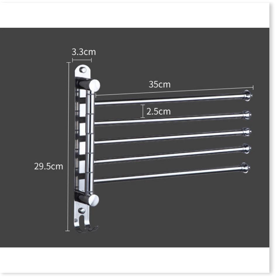 Giá Treo Khăn Cao Cấp SUS304 5 Tầng