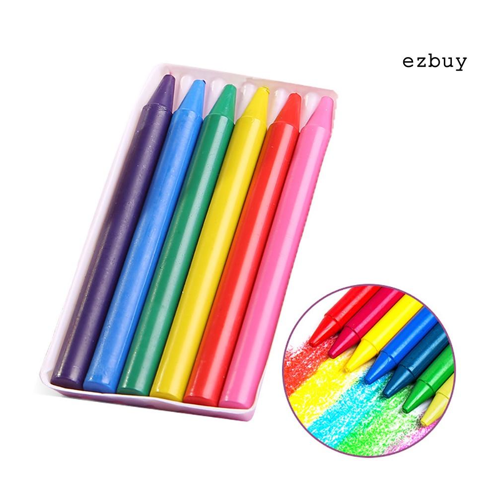 EY-6/12/24 Color Round Crayon Pen Oil Painting Children Students Art Supplies Toy