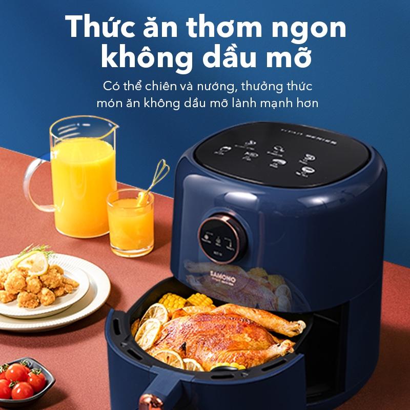 Nồi chiên không dầu SAMONO SW-AFBE04 dung tích 4L màn hình cảm ứng 7 chế độ nấu - Hàng chính hãng