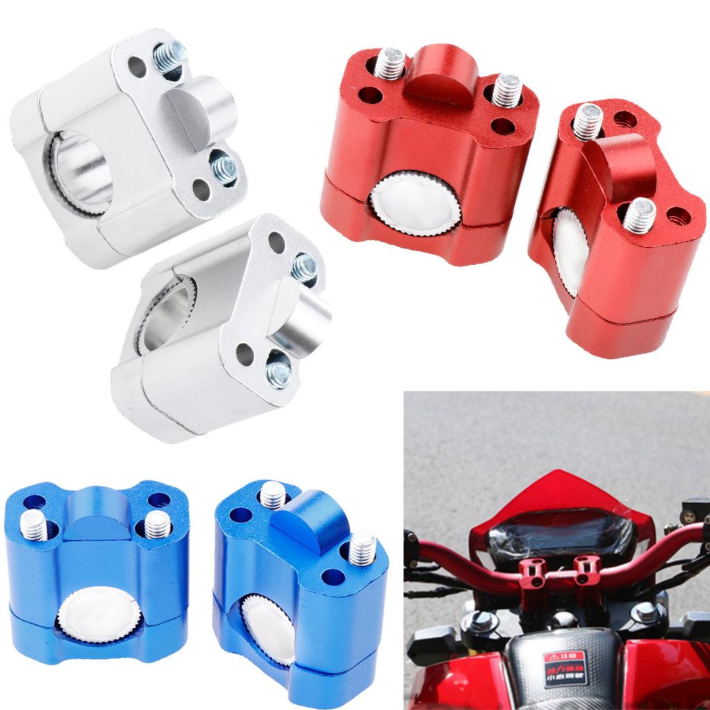 Aluminum Alloy Motorcycle  22mm-28mm Handlebar Riser Mounting Clamp Adapter