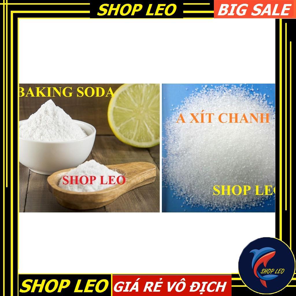 Nguyên liệu chế Co2 - Combo 2kg nguyên liệu chế Co2 từ backingSoda + Axit chanh