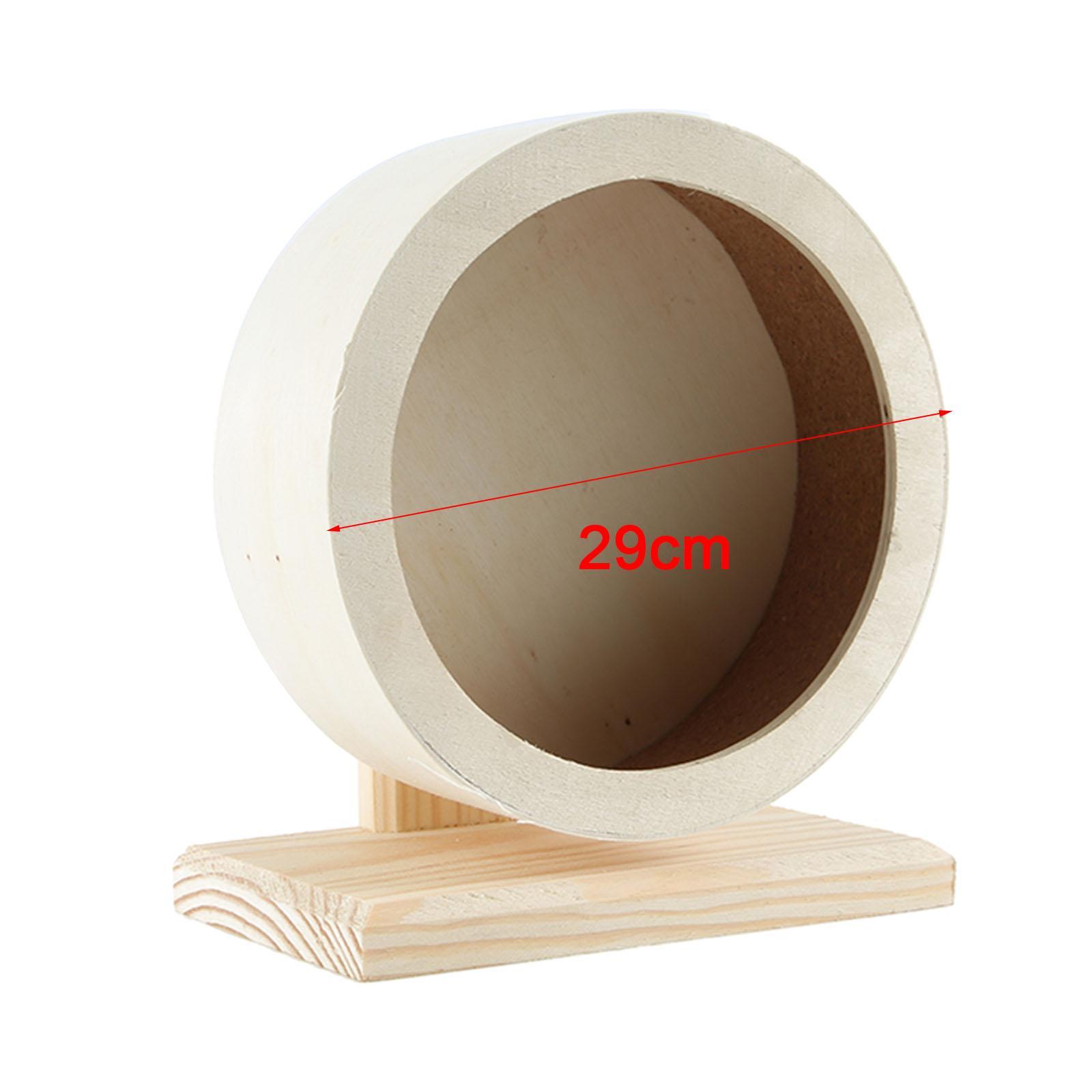 2 x Round Wooden Hamster Exercise Sports Wheel Mouse Rat Gerbil Pet Toy