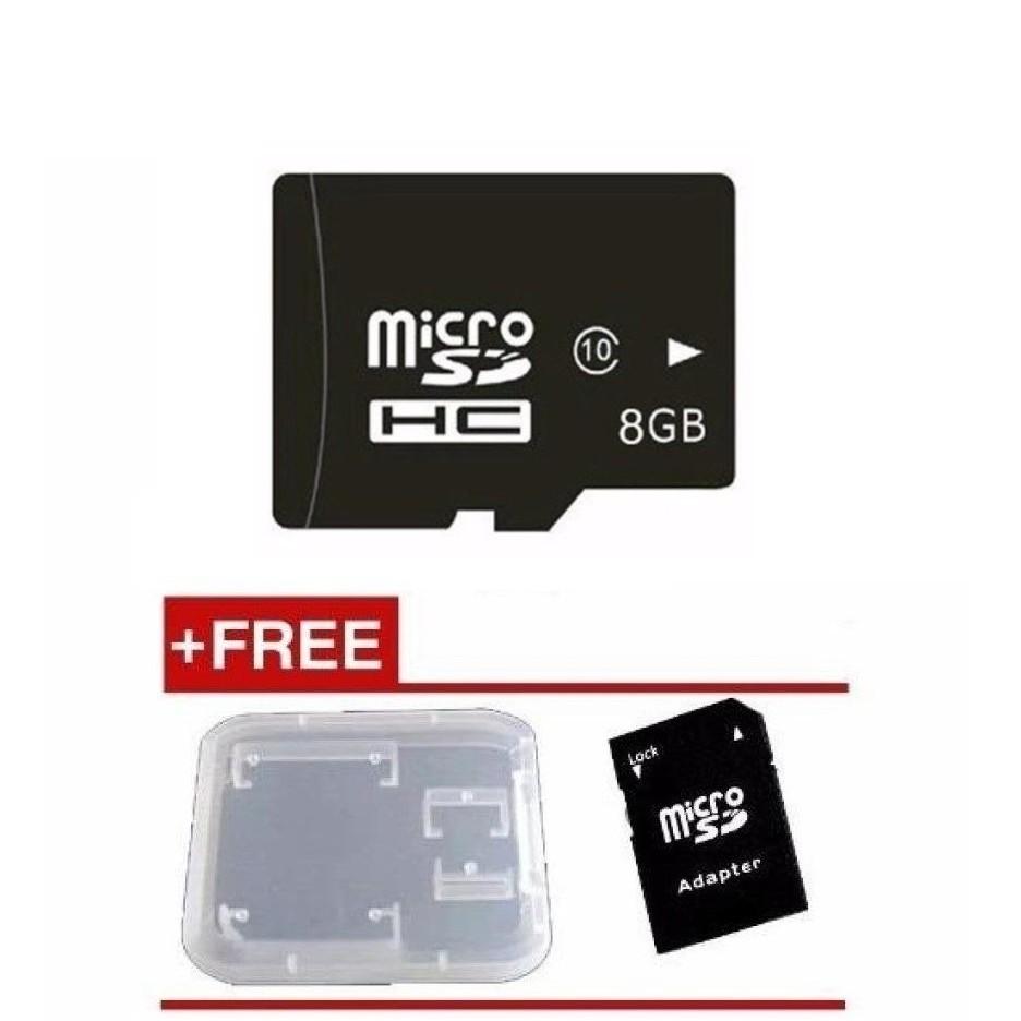 Thẻ nhớ microSDHC NTC 8GB Class 10 (Đen) + Tặng kèm 01 hộp đựng thẻ và 01 adapter