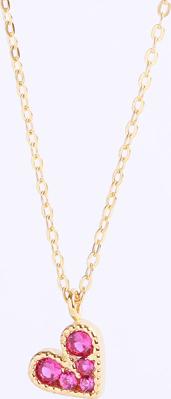 Dây chuyền bạc trái tim nữ cao cấp đá đỏ Gix Jewel DC10