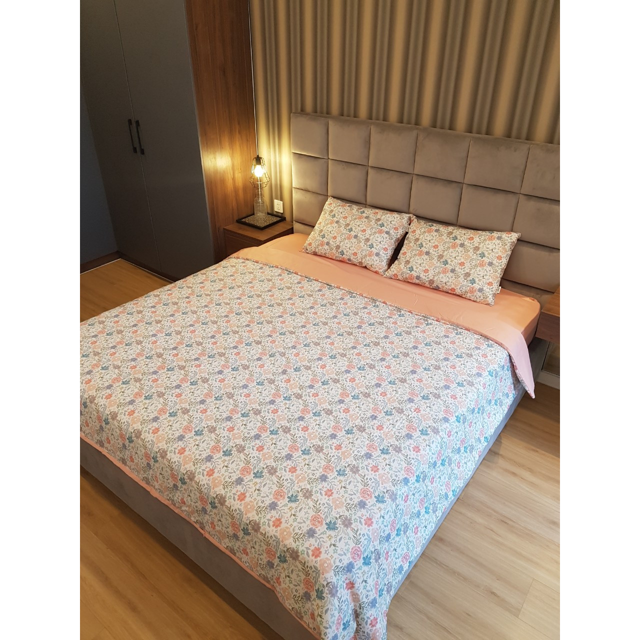 Bộ Drap lụa tencel S026 - 5 món - BST Hè 2019
