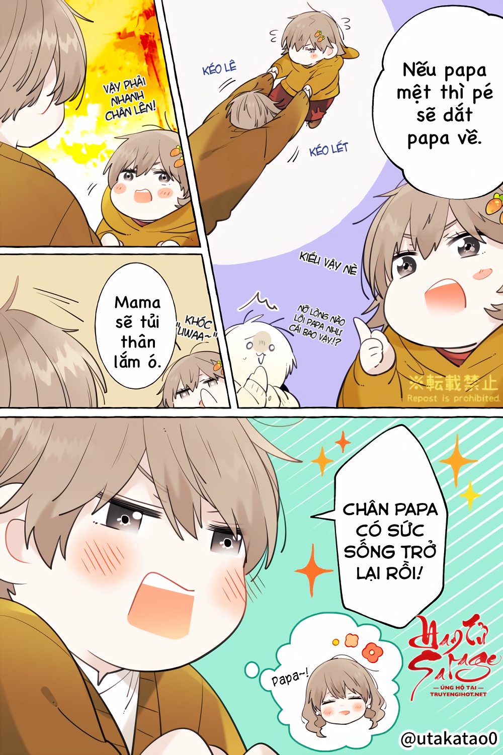 papa khi đi làm và khi ở nhà chapter 38 4