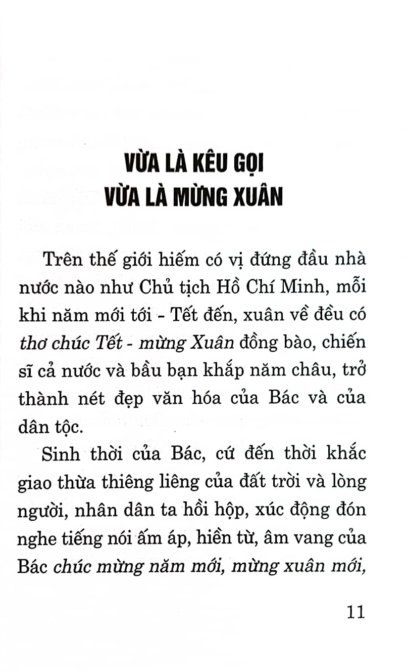 Thơ chúc Tết - mừng Xuân của Bác Hồ và lời bình