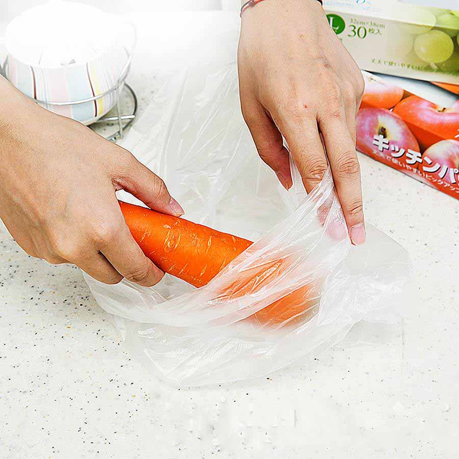 3 Bộ 50 túi nilon tự phân hủy bảo vệ môi trường an toàn đựng thực phẩm - Hàng nội địa Nhật