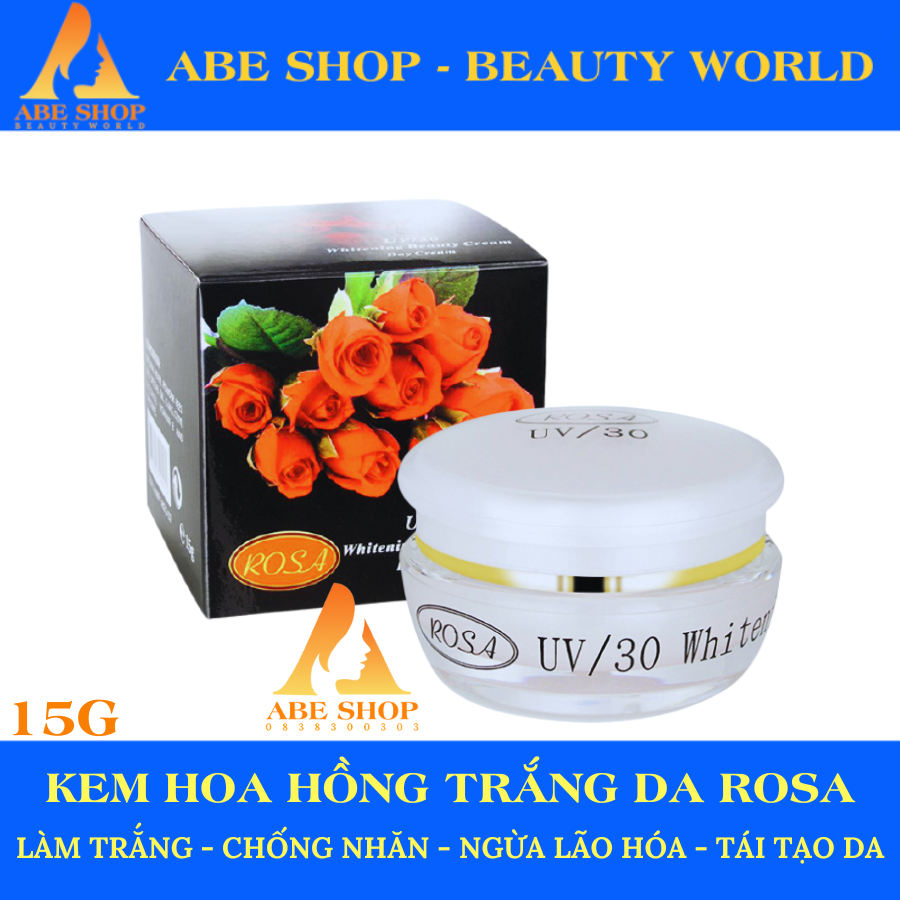 KEM ROSA HOA HỒNG ĐEN UV/30 - WHITENING BEAUTY CREAM
