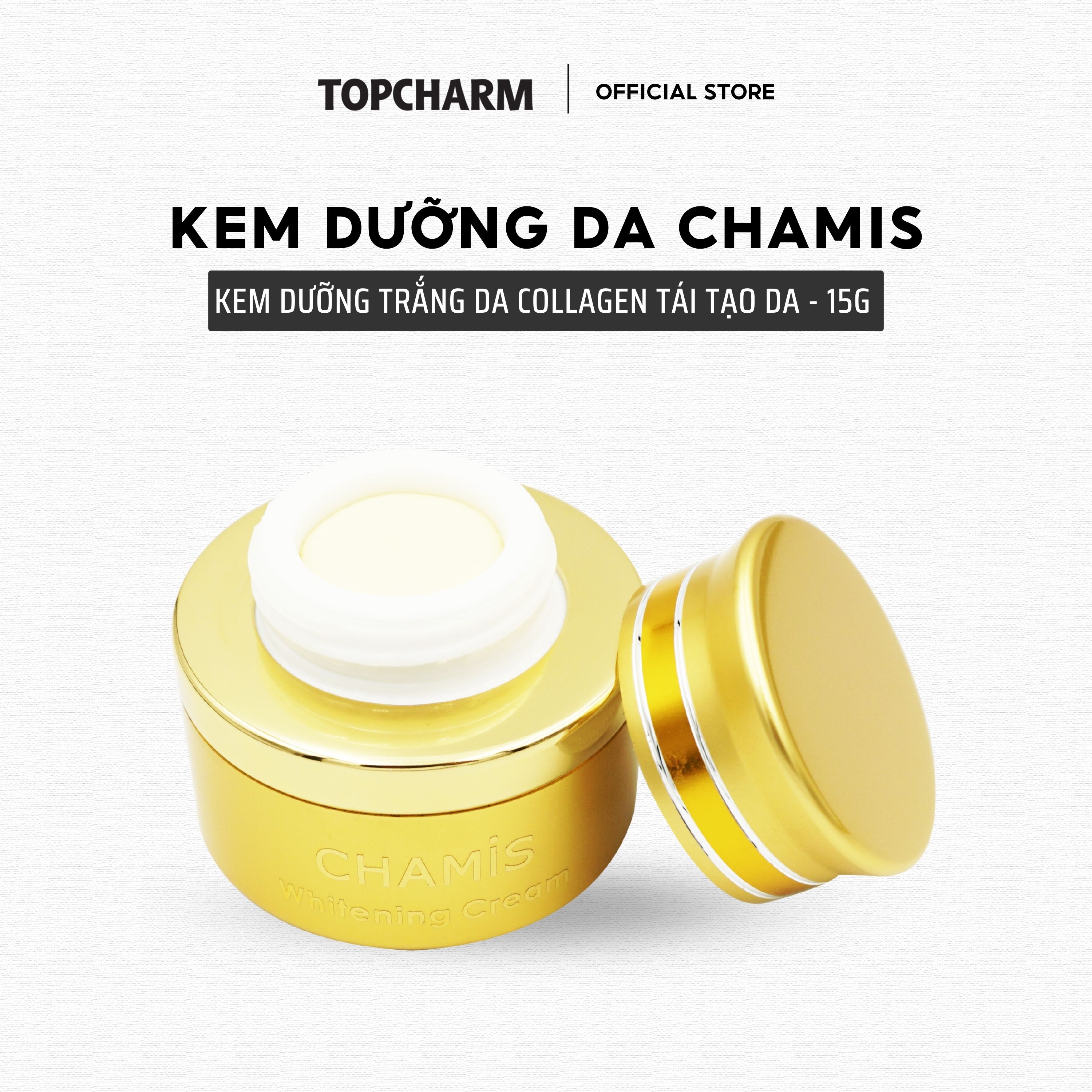 Kem dưỡng trắng, tăng sinh collagen tái tạo làn da săn chắc, sáng mịn Chamis