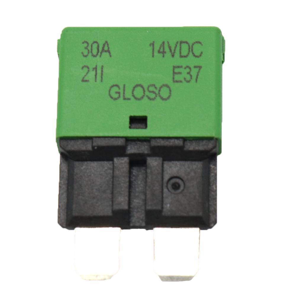 2X 30A Fuse Circuit Breaker Automatic Reset Trip Function Fuse Housing