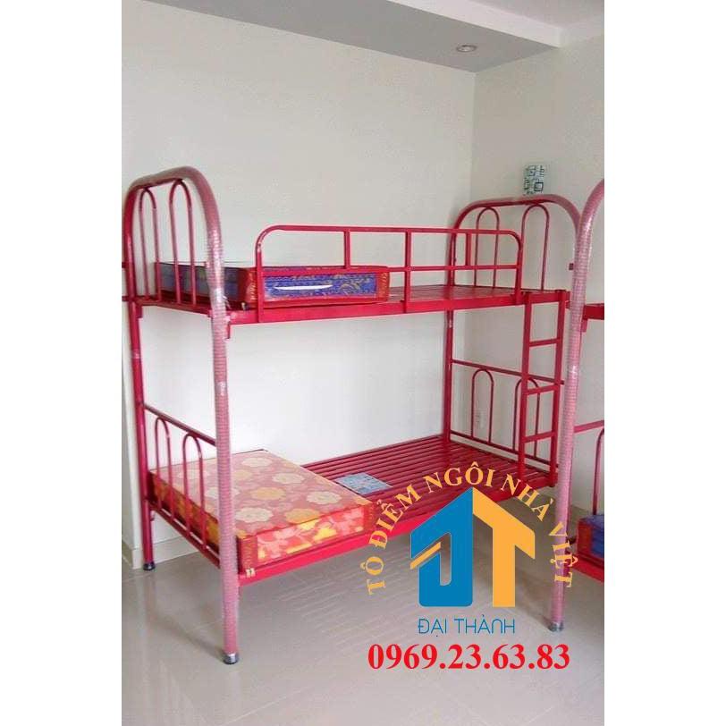 Giường sắt hai tầng giá rẻ Đại Thành 1MX1MX2M