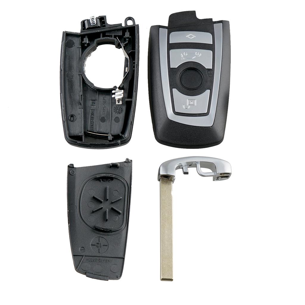 4-Button Car Remote Key Fob Case Blade Shell for BMW 5 7 Series