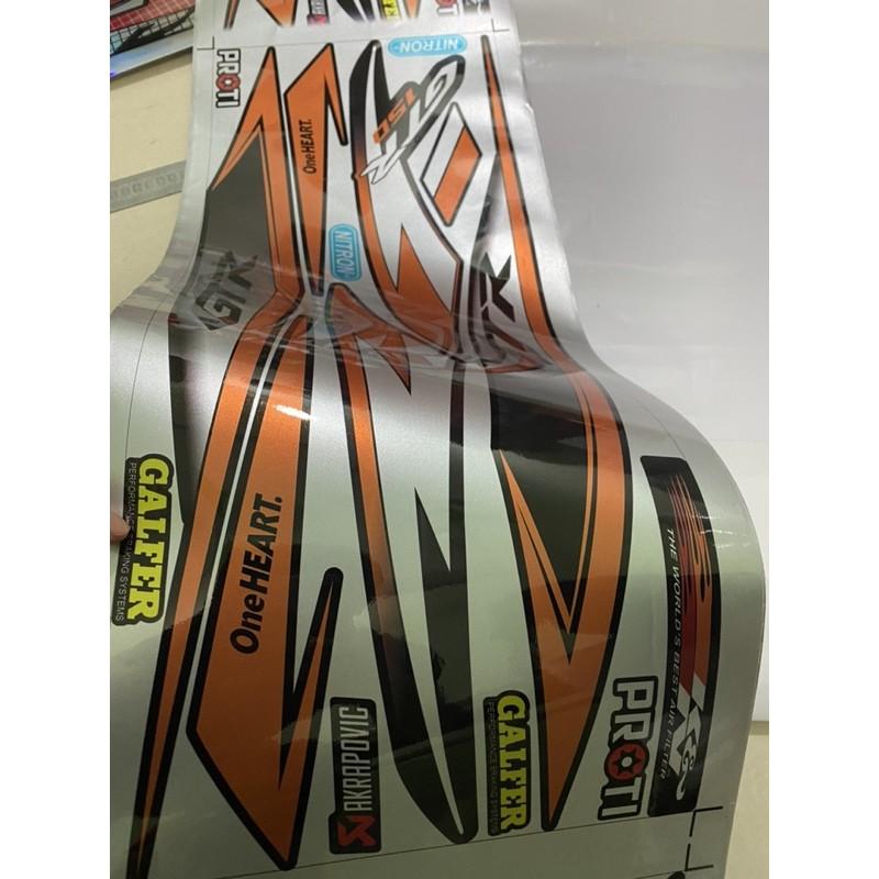 Tem rời dành cho Winner GTR cam đen chất liệu Candy cao cấp