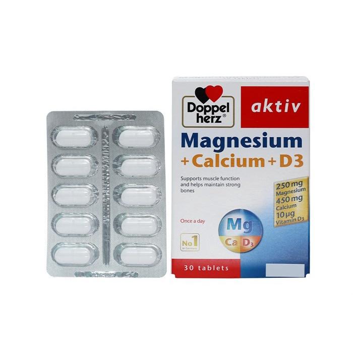 Viên Uống Bổ Sung Magnesium + Calcium + D3 - Bổ sung Canxi, Magie và Vitamin D3, Giúp Phòng Ngừa Loãng Xương, 40 Viên