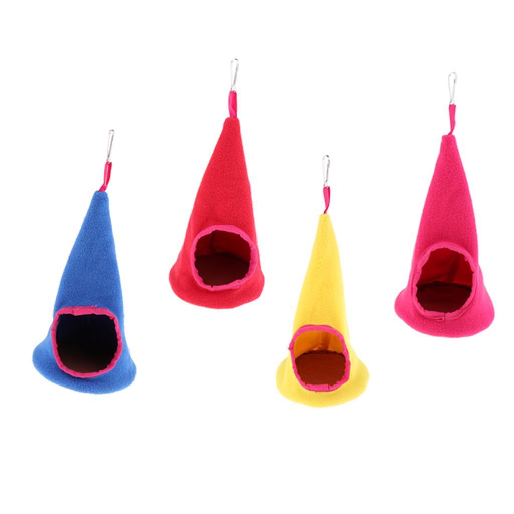 Santa Hat-Shaped Hamster Little Pet Chinchilla Squirrel Swing Hammock Sleeping Bag Hanging Nest