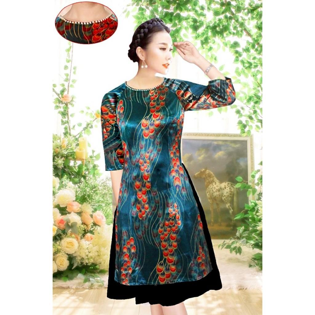 GIÁ XƯỞNG - Áo dài cách tân vải nhung