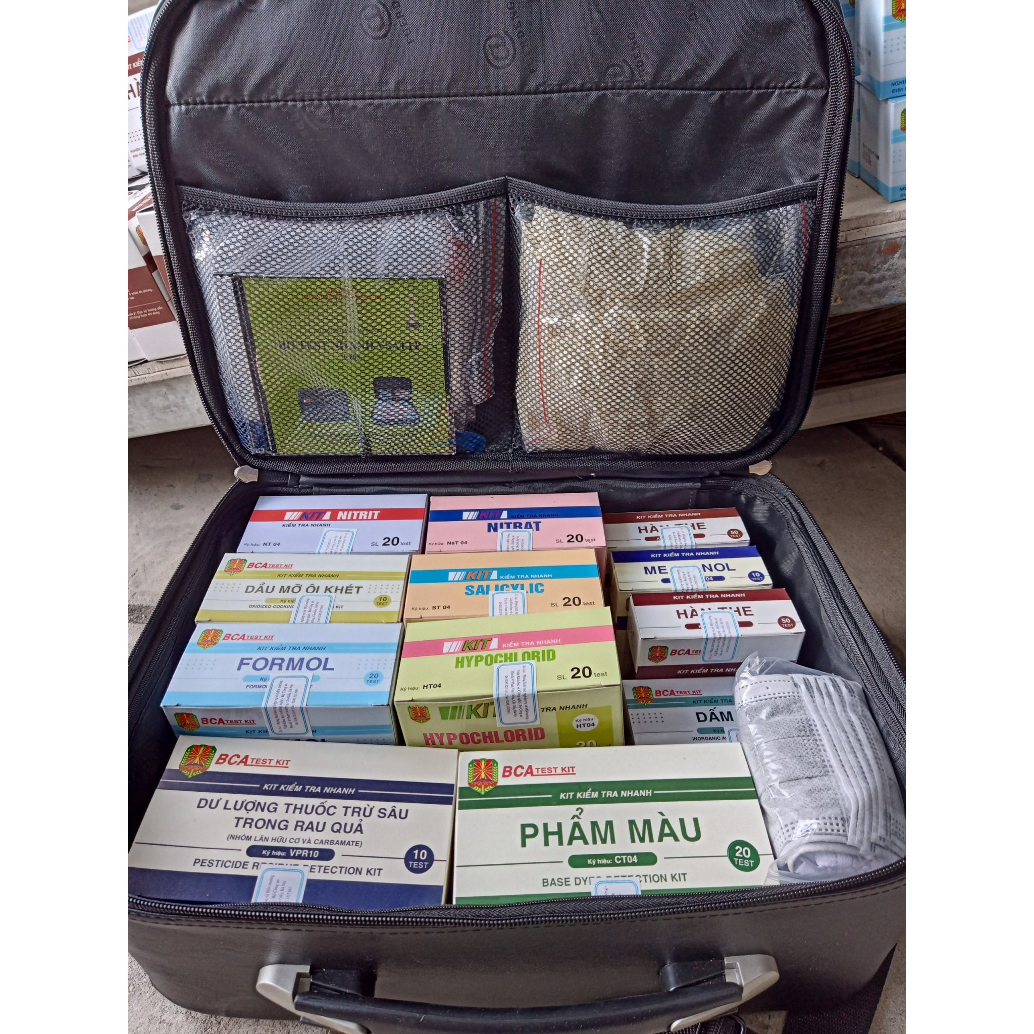 Bộ vali test nhanh an toàn vệ sinh thực phẩm