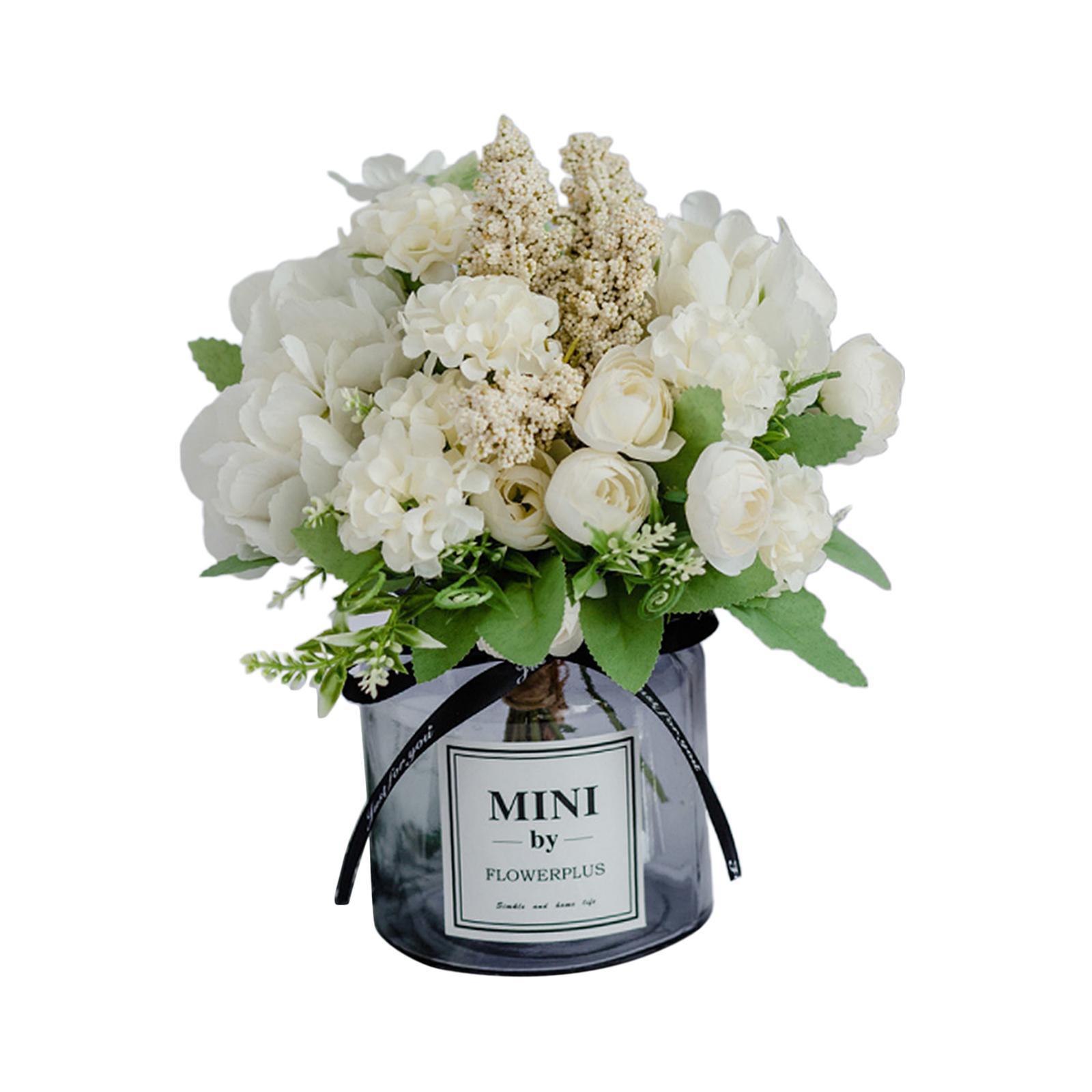 Artificial w/ Dining Table Decor Photo Props White