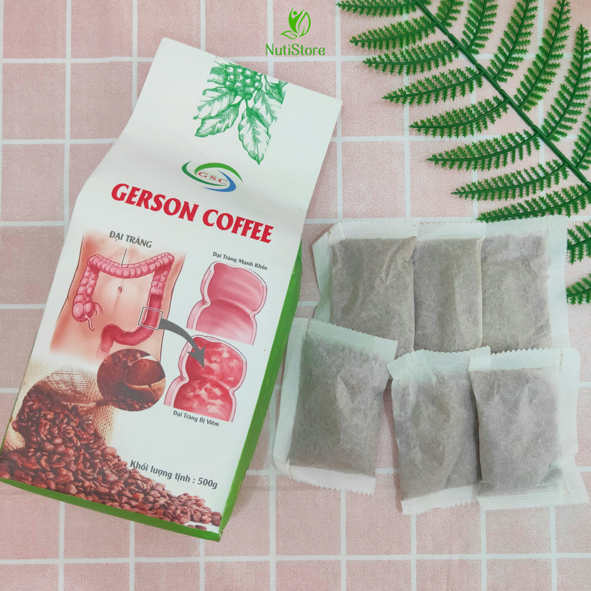 Cà phê xanh thải độc đại tràng, cà phê hữu cơ thải độc dạng túi lọc - Gerson Coffee