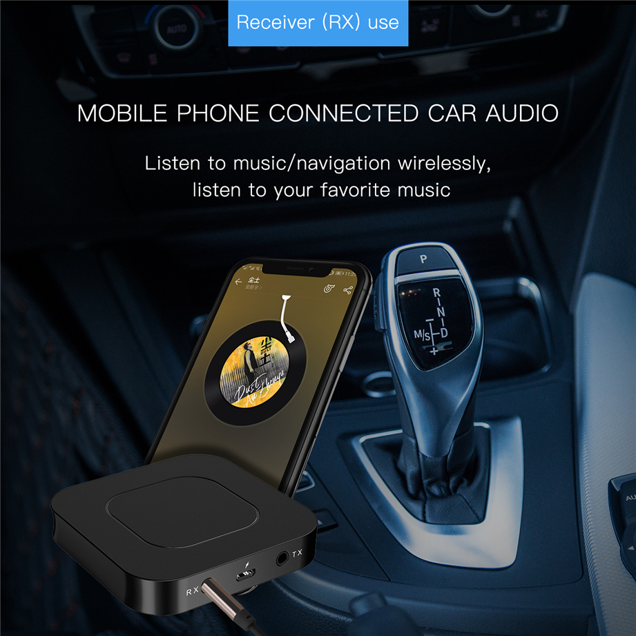 BT-13 Thu Phát Bluetooth 5.0 Cho Máy Tính Laptop, Tai Nghe Điện Thoại Thông Minh, đầu CD MP3 Player. BT-13 2 In 1 Bluetooth 5.0 Audio Transmitter And Receiver Adapter For Computer,laptop,headphone,smartphone,CD Player MP3 Player