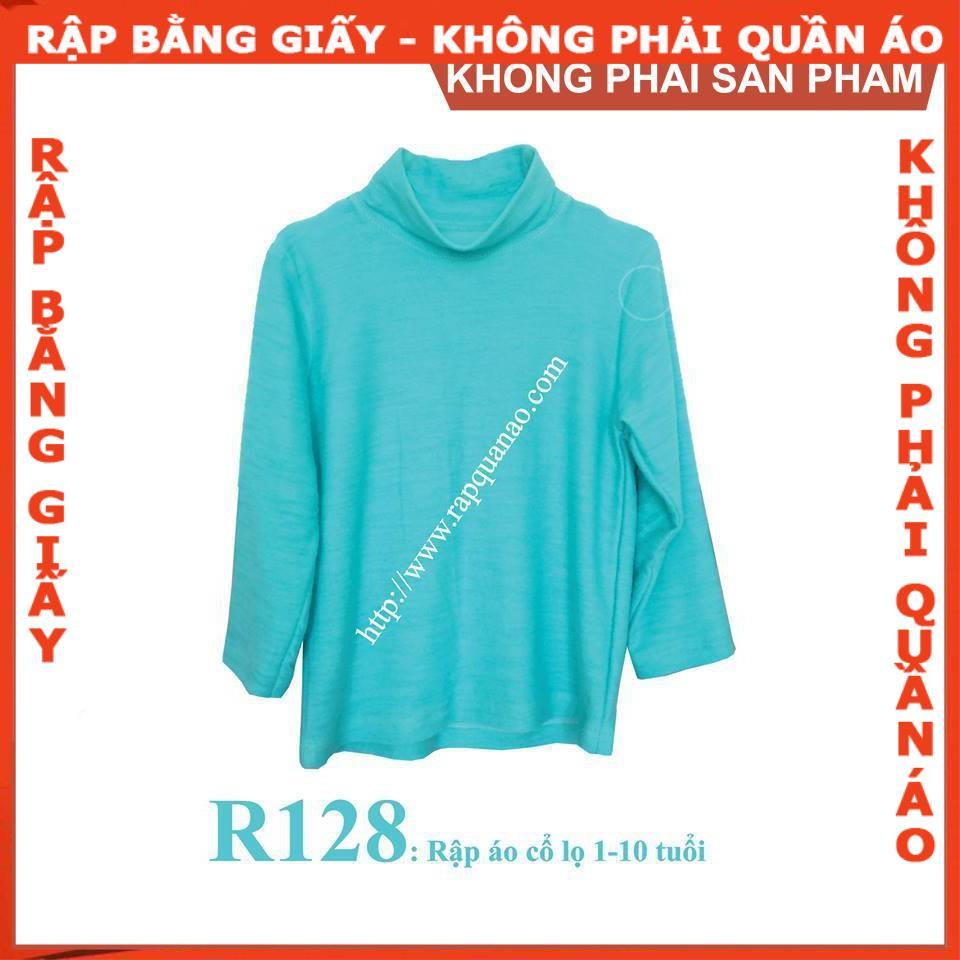 Rập giấy A0 áo bé gái mã R128 (BẢN VẼ)