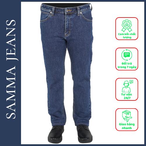 Quần Jean slim fit NAM Q8, Quần bò Nam Ôm Đứng, Chất vải co giãn Cao Cấp, Lịch Sự, Trẻ Trung - thương hiệu Samma Jeans - Đen