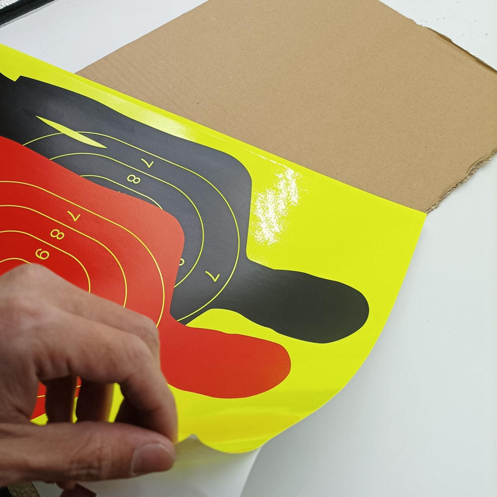 Silhouette Splatter Paper Targets Self Adhesive Visual Feedback for Gun Shooting
