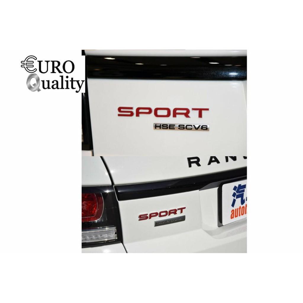 Tem dán decal thể thao SPORT nổi 3D Inox trang trí ô tô