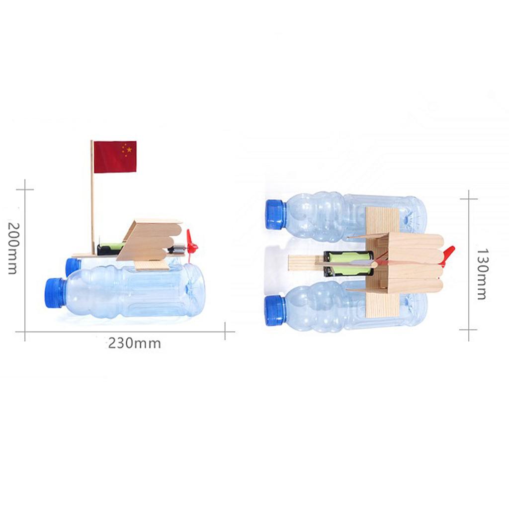 DIY Assembled Wind Turbine Model Boat Physic Student Science Educational Toy