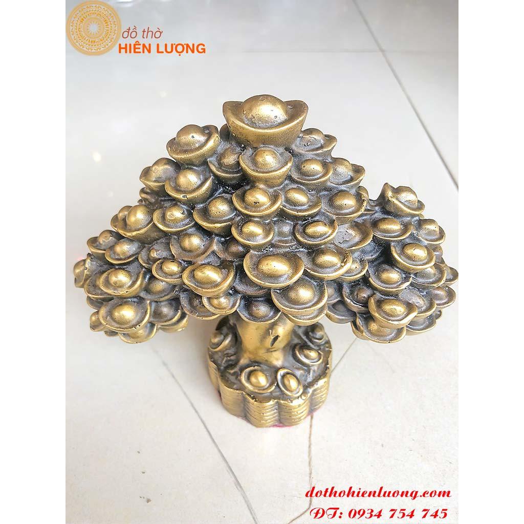 Cây Kim Tiền Bằng Đồng Cỡ To DxRxC: 20x8x18cm