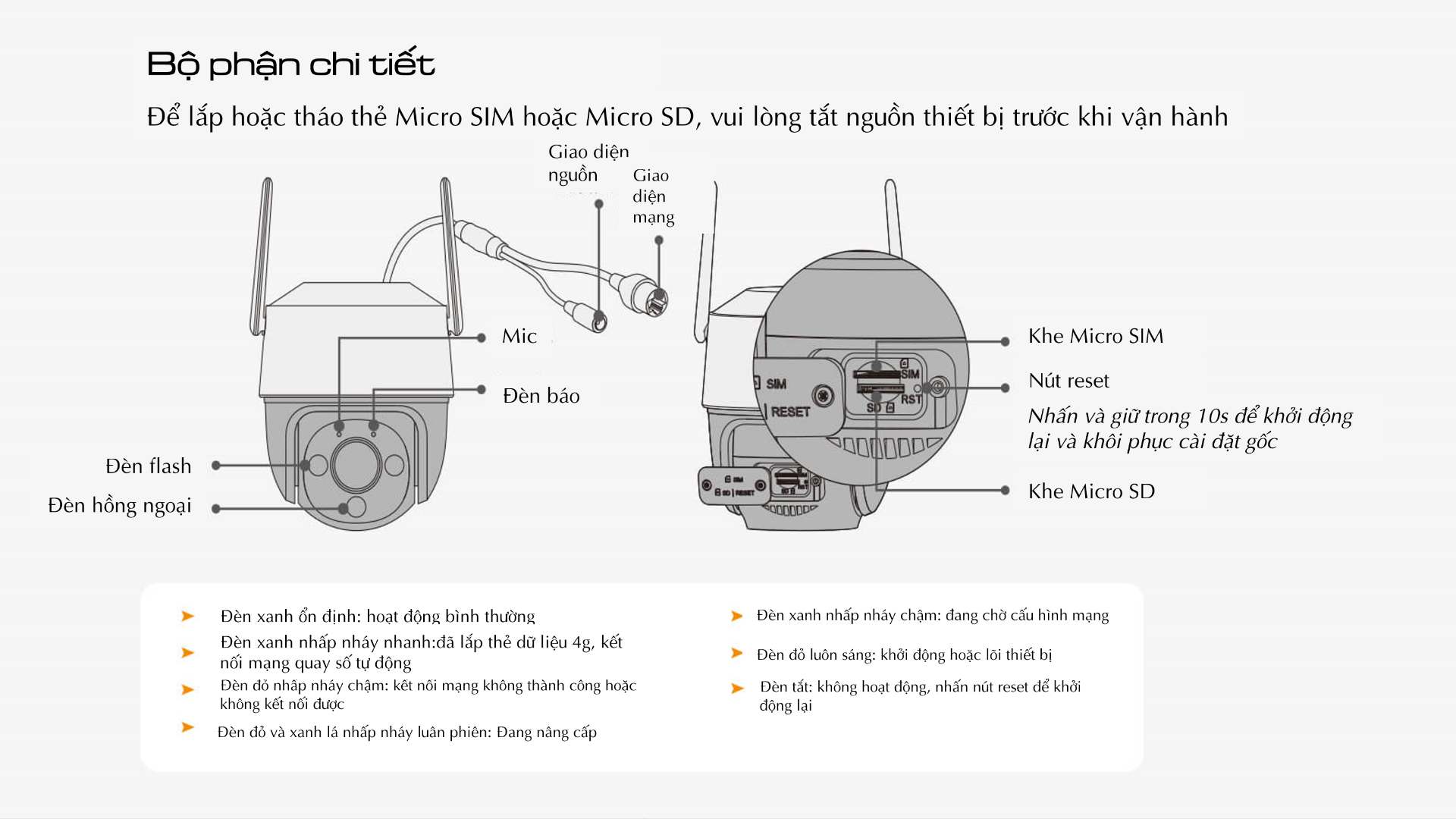 Camera IMOU CRUISER SE S21FP S41FP tích hợp mic, theo dõi đối tượng - Hàng chính hãng