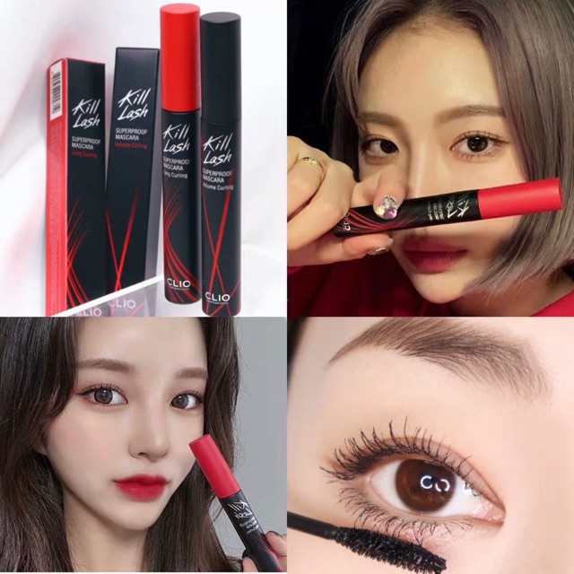 Mascara Clio Chống Nước Chuốt Mi Giữ Cong, Dài Dày Mi Chống Trôi Clio Kill Lash Superproof Mascara 7g