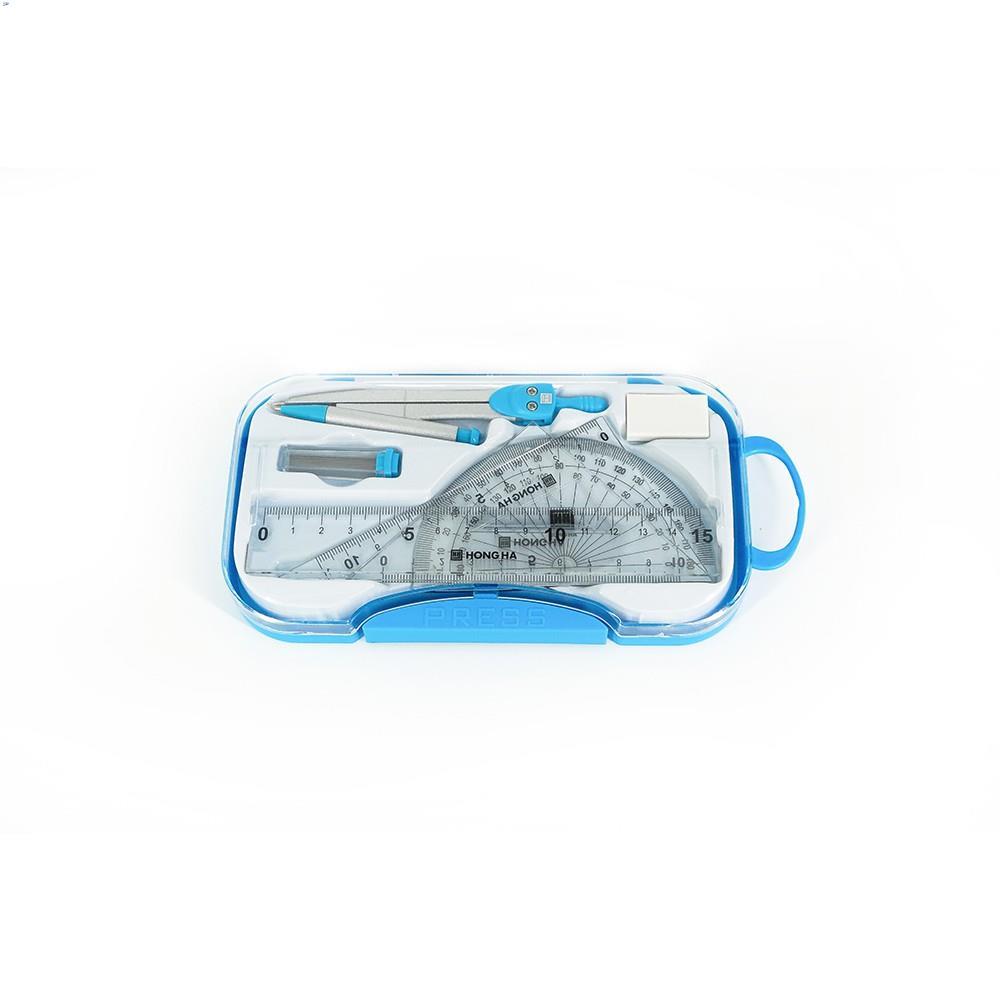 Bộ dụng cụ học tập Hồng Hà SM02 - Compa kèm eke thước kẻ