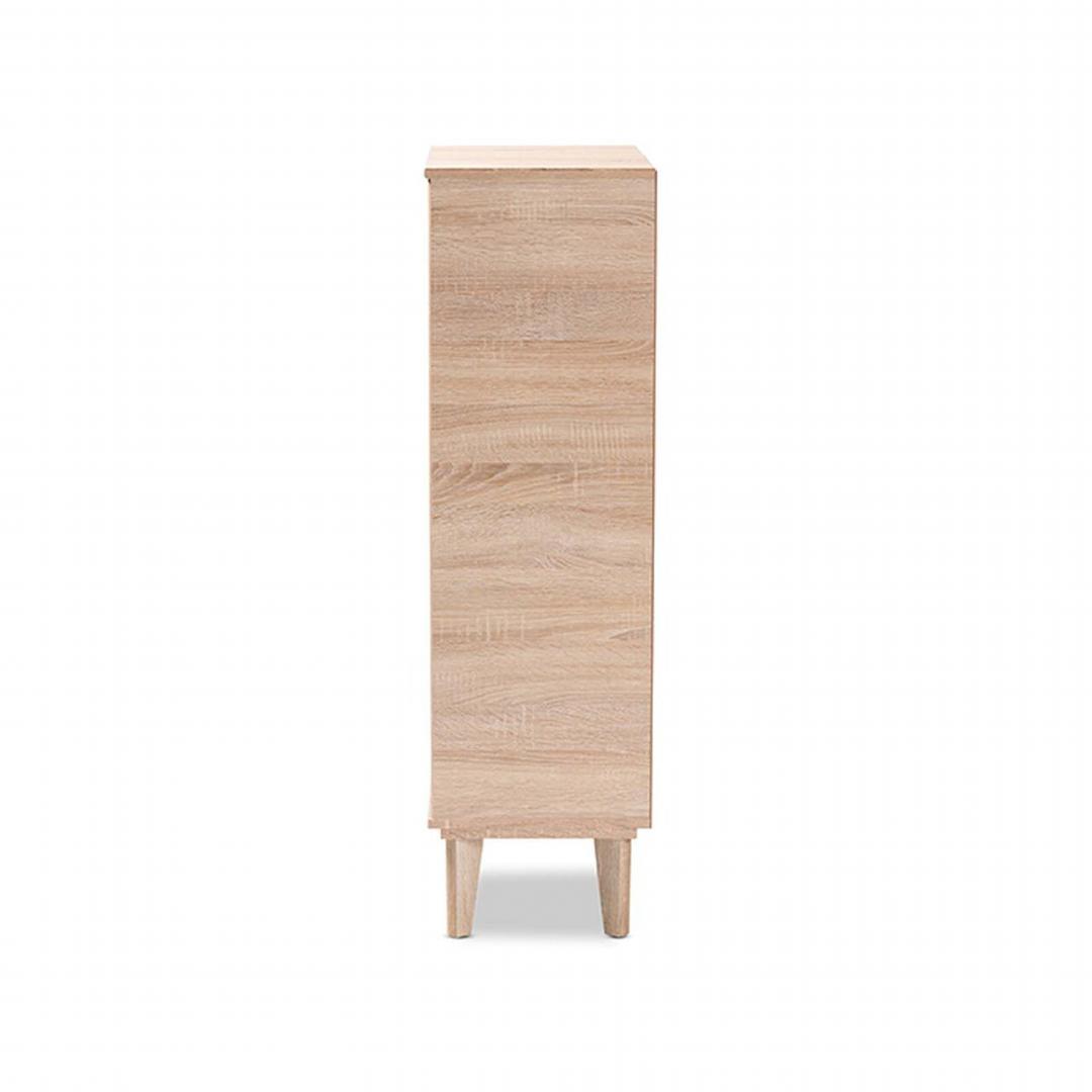 Tủ gỗ để giày hiện đại SMLIFE Rebecca | Gỗ MDF dày 17mm chống ẩm | D70xR35xC120cm